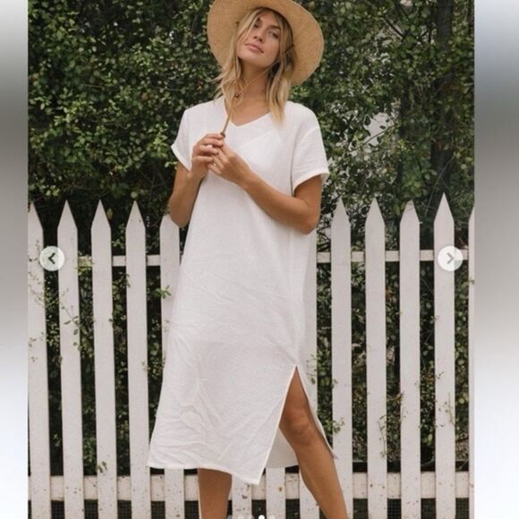 Jenni Kayne Dresses & Skirts - Jenni Kayne Cypress Caftan White Gauze Dress